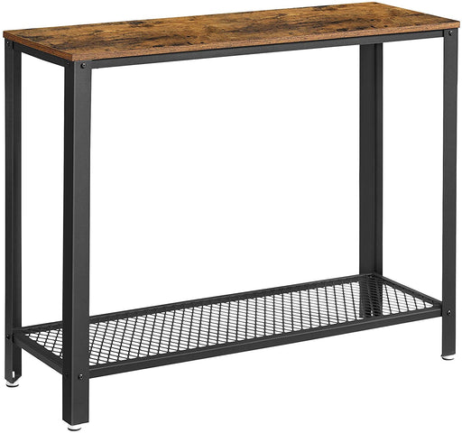 My Best Buy - Console Table Metal Frame Rustic Brown
