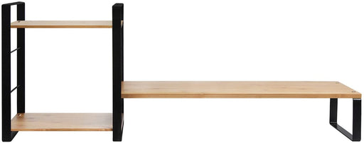 My Best Buy - Bamboo Monitor Laptop Stand with Storage (2 Tier)