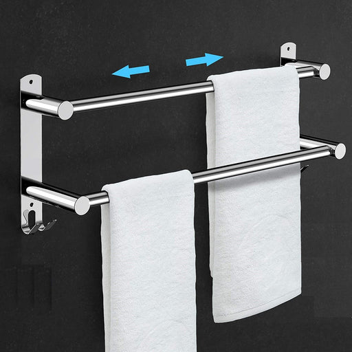 My Best Buy - Stretchable 45-75 cm Towel Bar for Bathroom and Kitchen (Two Bars)