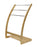 My Best Buy - Bamboo Towel Bar Metal Holder Rack 3-Tier Freestanding and Bottom shelf for Bathroom