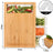 My Best Buy - Large Bamboo Cutting Board and 4 Containers with Mobile Holder gift included for Home Kitchen