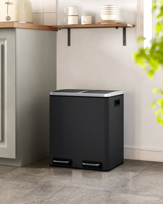 My Best Buy - Dual Kitchen Bin 2x15L, Black