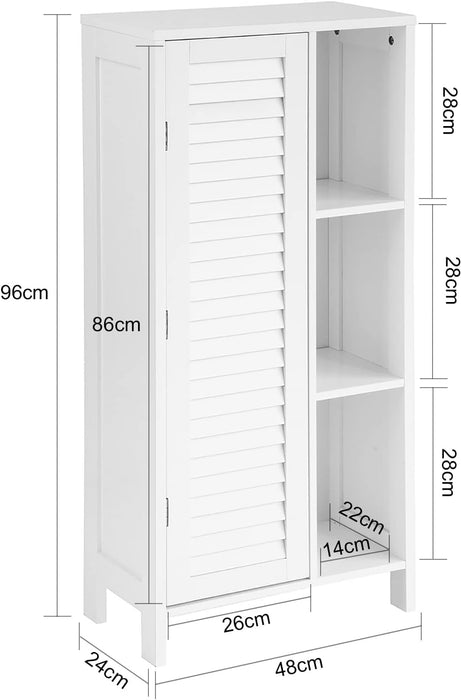 My Best Buy - Bathroom Storage Cabinet 3 Shelves 1 Door