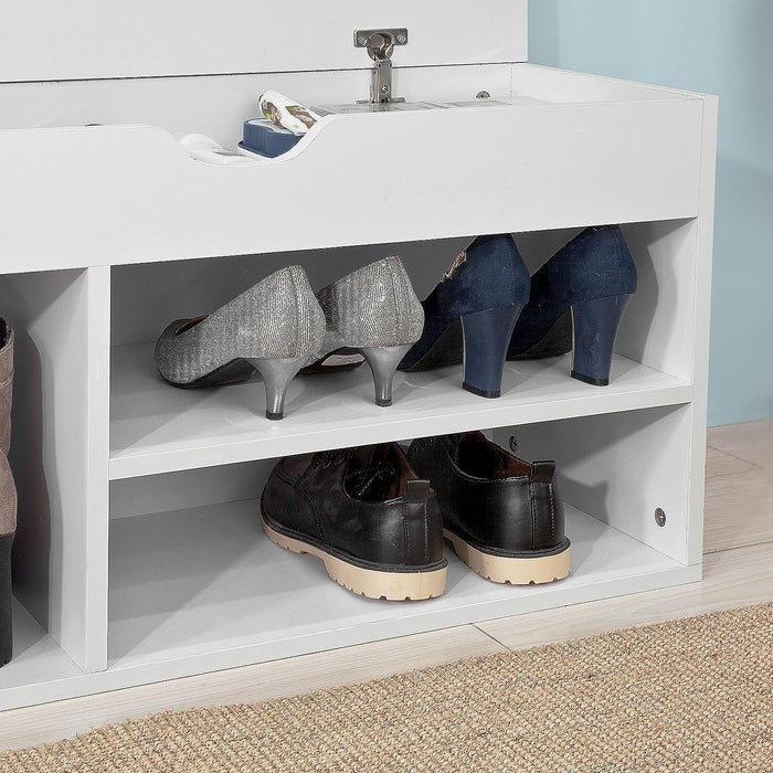 My Best Buy - Padded Shoe Bench Lift Up Storage