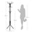 My Best Buy - Black Metal Coat Rack, Hall Tree, 182cm Tall