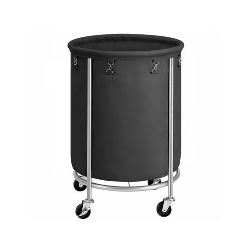 My Best Buy - Laundry Basket with Wheels, Black