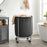 My Best Buy - Laundry Basket with Wheels, Black