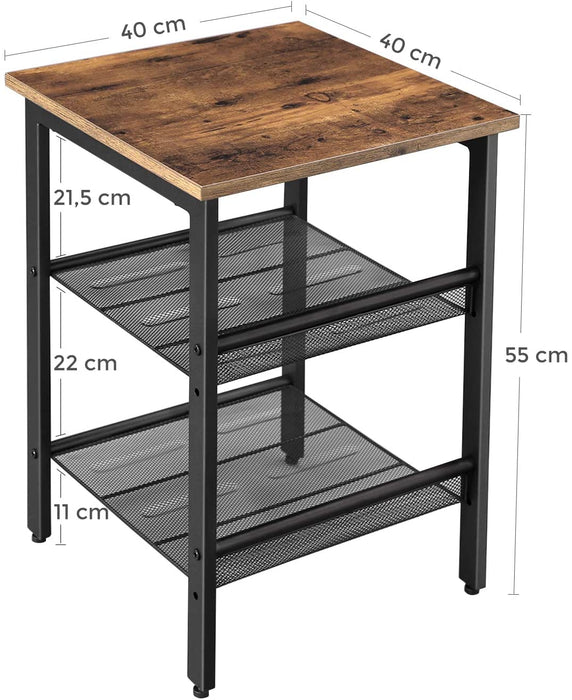 My Best Buy - Side Table, 2 Mesh Shelves