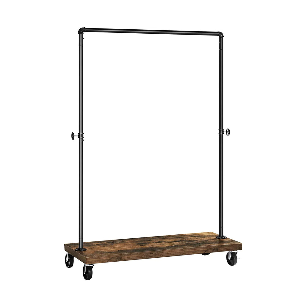 My Best Buy - Industrial Pipe Rolling Garment Rack Shoe Shelf