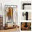 My Best Buy - Industrial Pipe Rolling Garment Rack Shoe Shelf