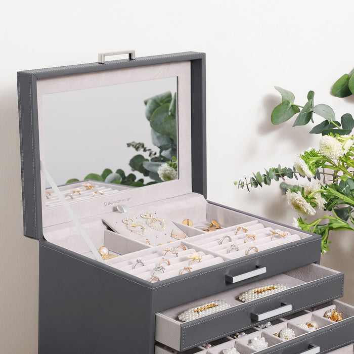 My Best Buy - Jewellery White Box, 6 Layers, 5 Drawers