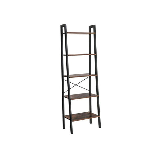 My Best Buy - 5 Tiers A-shaped Ladder Storage Shelf, Rustic, Brown