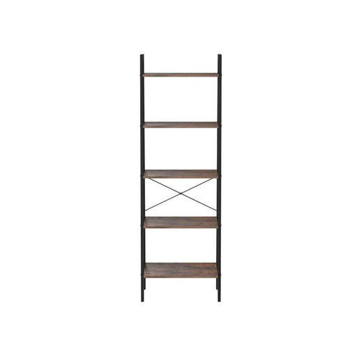 My Best Buy - 5 Tiers A-shaped Ladder Storage Shelf, Rustic, Brown