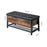 My Best Buy - Shoe Storage Bench Padded Seat Rustic Brown 2 Tier Rack