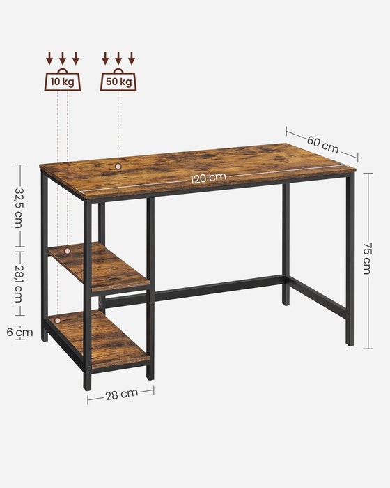 My Best Buy - Side Shelf Computer Desk