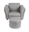 My Best Buy - Kids Grey Couch Sofa Chair w/ Footstool in PU Leather