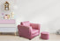 My Best Buy - Kids Pink Couch Sofa Chair w/ Footstool in PU Leather