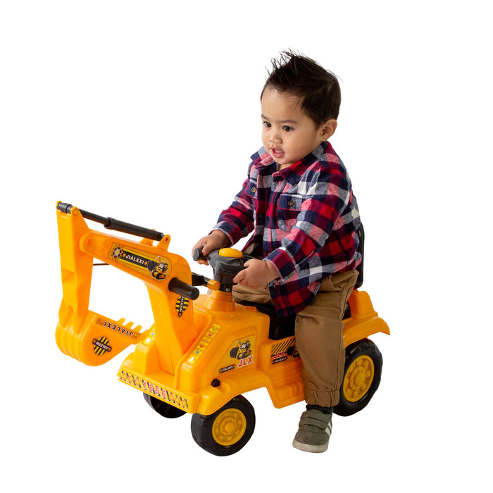 My Best Buy - Ride-on Children’s Toy Excavator Truck (Yellow)