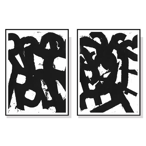 My Best Buy - 50cmx70cm Rock N Roll 2 Sets Black Frame Canvas Wall Art