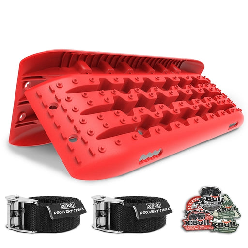 My Best Buy - X-BULL KIT1 Recovery track Board Traction Sand trucks strap mounting 4x4 Sand Snow Car RED
