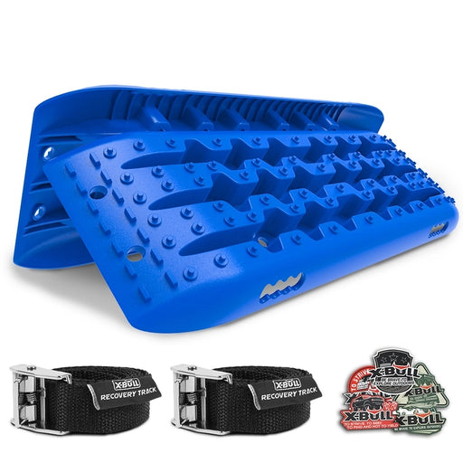 My Best Buy - X-BULL KIT1 Recovery track Board Traction Sand trucks strap mounting 4x4 Sand Snow Car BLUE
