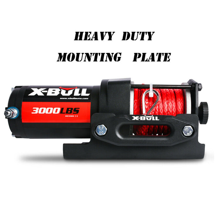 My Best Buy - X-BULL Electric Winch 12V Wireless 3000lbs/1360kg Synthetic Rope BOAT ATV 4WD