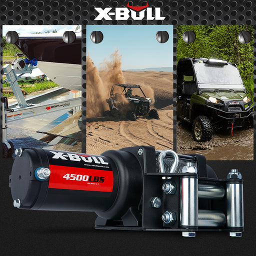 My Best Buy - X-BULL Electric Winch 4500LBS/2041KG Steel Cable Wireless Remote Boat ATV 4WD