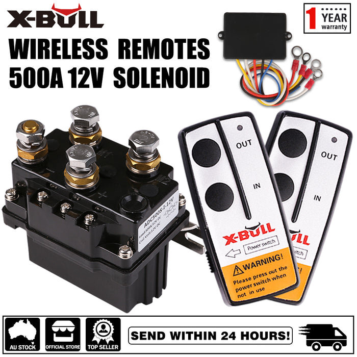 My Best Buy - X-BULL Winch Solenoid Relay 12V 500A Winch Controller Twin Wireless Remote4WD4x4