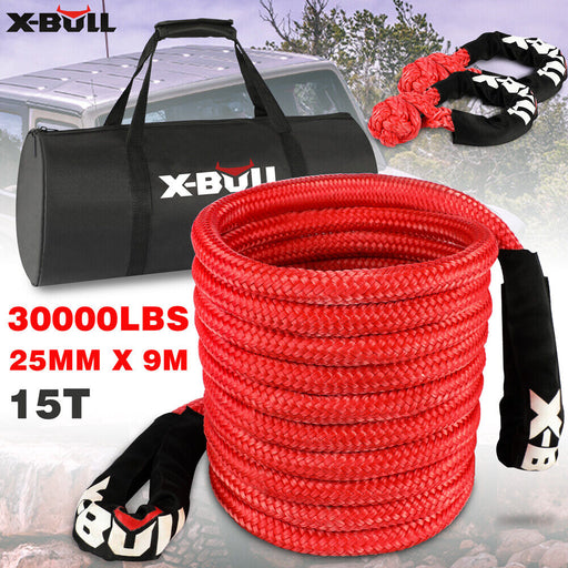 My Best Buy - X-BULL Kinetic Rope 25mm x 9m Snatch Strap Recovery Kit Dyneema Tow Winch