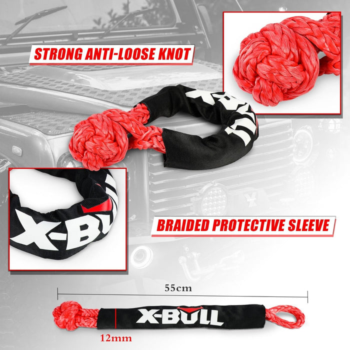 My Best Buy - X-BULL Kinetic Rope 25mm x 9m Snatch Strap Recovery Kit Dyneema Tow Winch