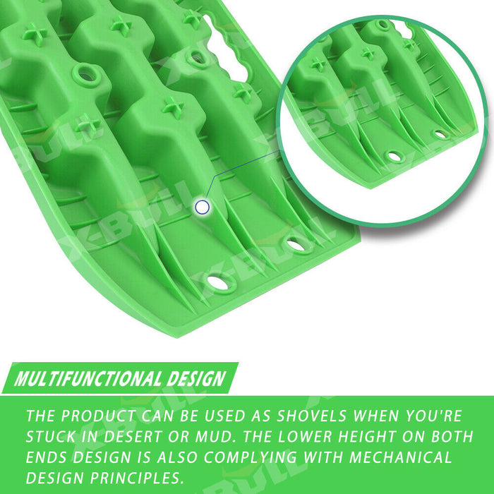 My Best Buy - X-BULL Recovery tracks Sand tracks 2 Pairs Sand / Snow / Mud 10T 4WD Gen 3.0 - Green