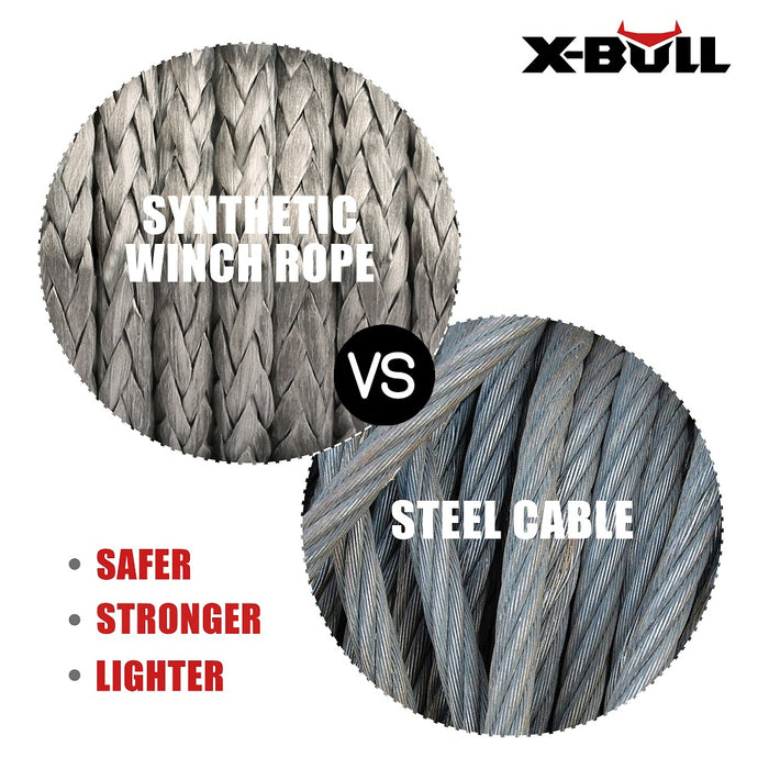 My Best Buy - X-BULL Winch Rope 5.5mm x 13m Dyneema Synthetic Rope Tow Recovery Offroad 4wd4x4