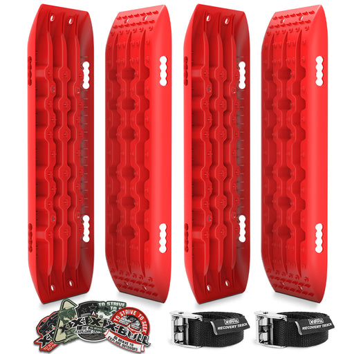 My Best Buy - X-BULL Recovery tracks 10T Sand Mud Snow 2 pairs Offroad 4WD 4x4 2pc 91cm Gen 2.0 - red