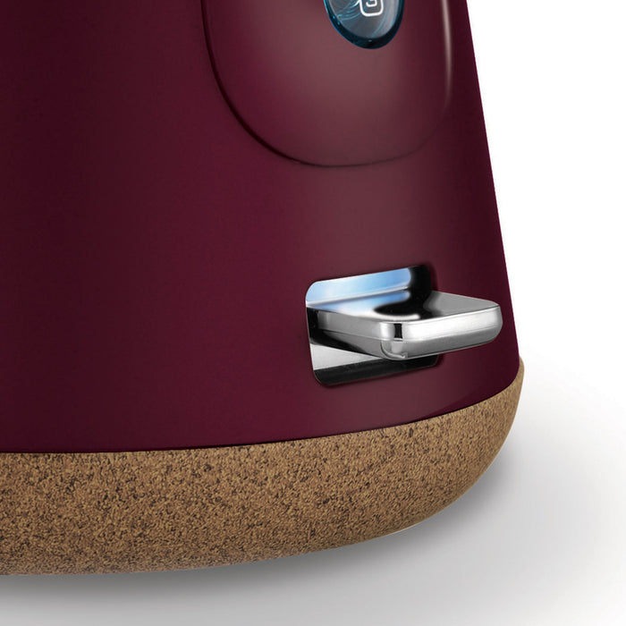 My Best Buy - Morphy Richards 1.5L Aspect Kettle - Maroon with Cork-Effect Trim