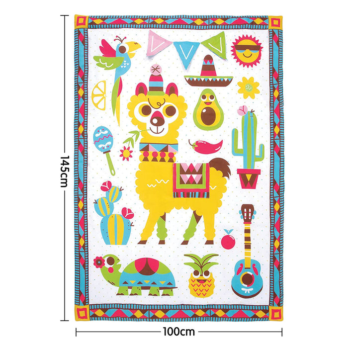 My Best Buy - Yookidoo Fiesta Kids Baby Activity Playmat To Bag With Musical Rattle Padded
