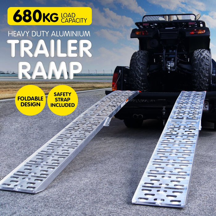 My Best Buy - Kartrite 2x Aluminium Folding Loading Ramps ATV Motorbike