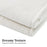 My Best Buy - Laura Hill Heated Electric Blanket Double Size Fitted Fleece Underlay Winter Throw - White