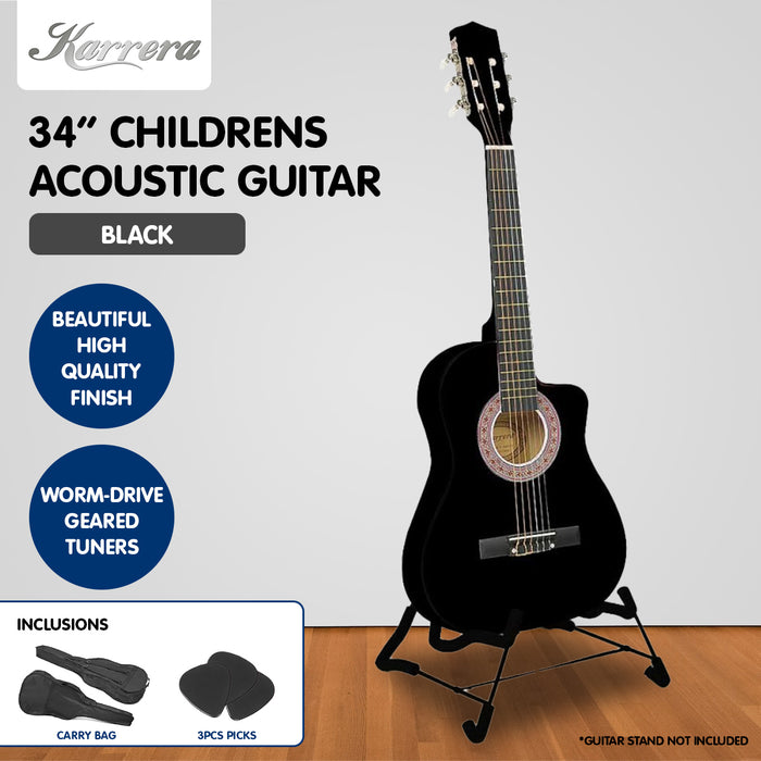 My Best Buy - Karrera Childrens Acoustic Guitar Kids - Black