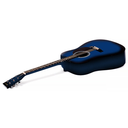 My Best Buy - Karrera 38in Cutaway Acoustic Guitar with guitar bag - Blue Burst