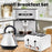 My Best Buy - Pronti Toaster, Kettle & Coffee Machine Breakfast Set - White