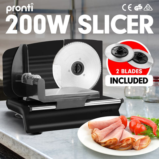 My Best Buy - Pronti Electric Meat Slicer- Food Cheese Processor Vegetable Kitchen Deli