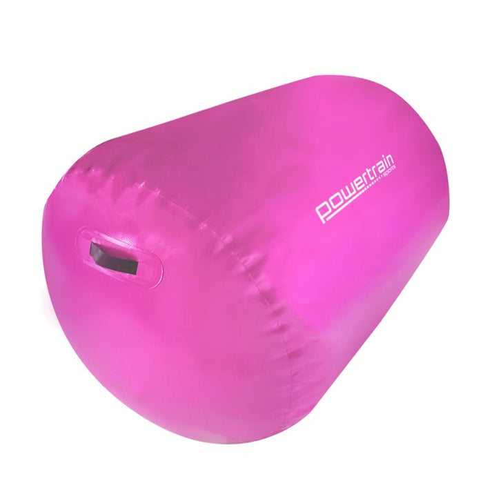 My Best Buy - Powertrain Sports Inflatable Gymnastics Air Barrel Exercise Roller 120 x 75cm - Pink