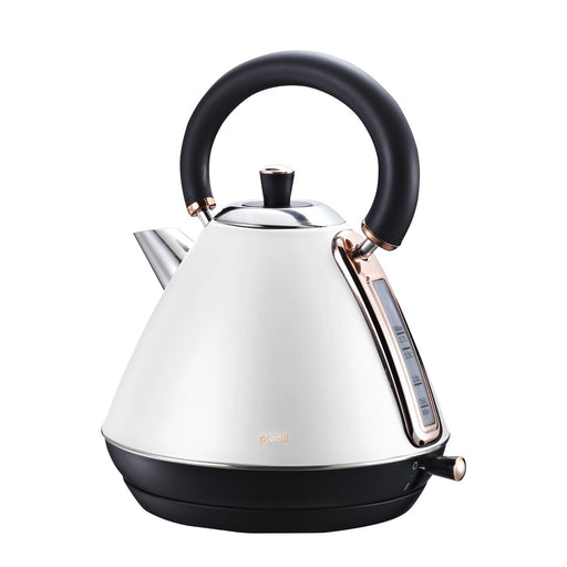 My Best Buy - Pronti Rose Trim Collection Toaster & Kettle Bundle - White