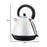 My Best Buy - Pronti Rose Trim Collection Toaster & Kettle Bundle - White