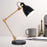 My Best Buy - Sarantino Adjustable Metal Table Lamp In Black And Gold