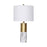 My Best Buy - Sarantino Metal And Marble Table Lamp - White