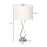 My Best Buy - Sarantino Contemporary Table Lamp In Nickel Finish