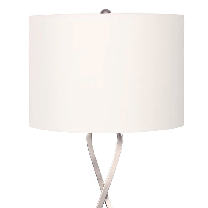 My Best Buy - Sarantino Contemporary Table Lamp In Nickel Finish