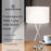 My Best Buy - Sarantino Contemporary Table Lamp In Nickel Finish