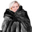 My Best Buy - Laura Hill 600GSM Faux Mink Blanket Double-Sided Queen Size - Black